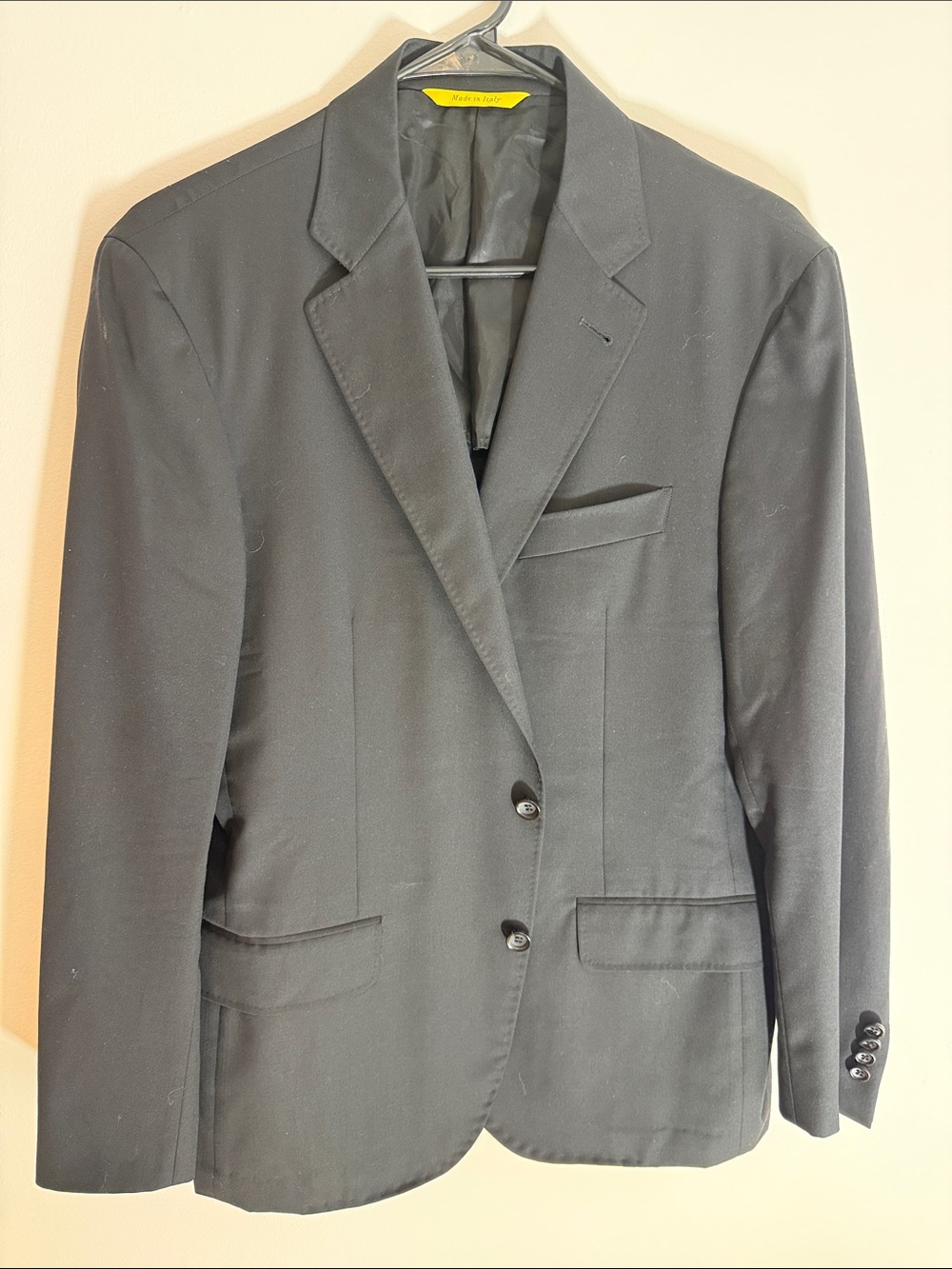 Canali Kei Black Two-Button Sport Coat